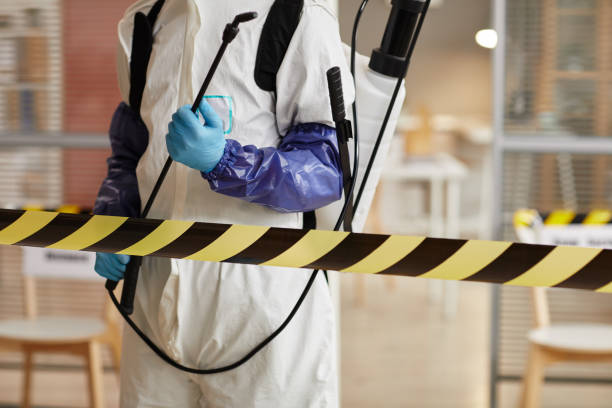 Professional Biohazard Cleanup technician working in Waverly, WA